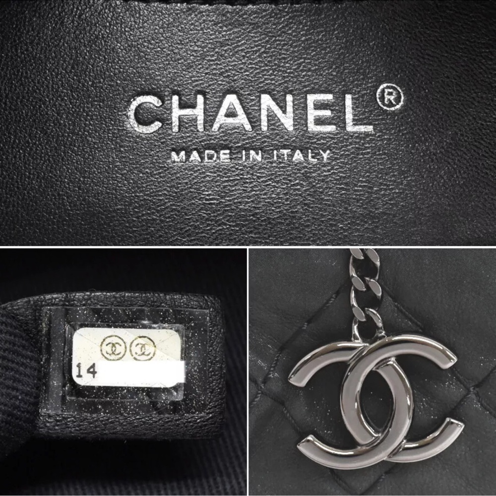 CHANEL Wildstitch CC Charm Calfskin Leather Chain Shoulder Bag ( like new) - Picture 9 of 9